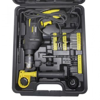 Набор инструментов с дрелью электрической, 59пр. (220V,750W,0-2900об/мин), в кейсе WMC TOOLS WT-1059 Набор инструментов с дрелью электрической, 59пр. (220V,750W,0-2900об/мин), в кейсе WMC TOOLS WT-1059