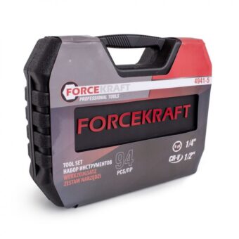 Набор инструментов 94 пр. 1/2'', 1/4'' (6гр.) (4-32 мм) Profi FK-4941-5 FORCEKRAFT Набор инструментов 94 пр. 1/2'', 1/4'' (6гр.) (4-32 мм) Profi FK-4941-5 FORCEKRAFT