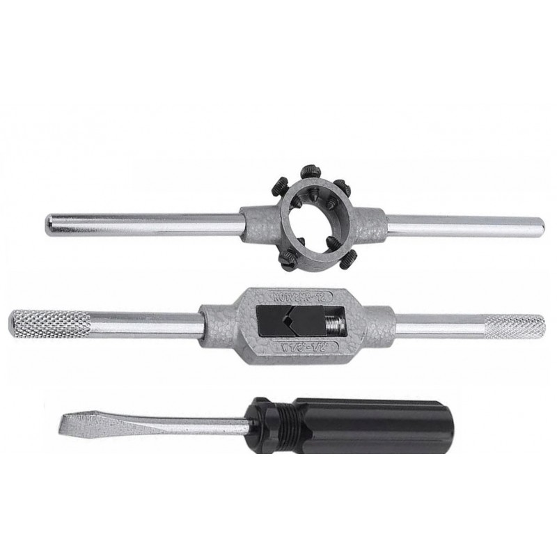 Набор метчиков и плашек, 32 пр, в металлическом кейсе RockForce RF-M032-1 Набор метчиков и плашек, 32 пр, в металлическом кейсе RockForce RF-M032-1