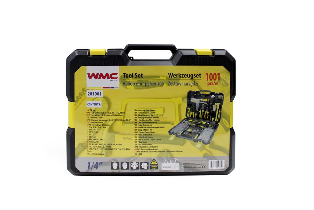 Набор инструментов 1001 предметов WMC TOOLS WT-201001 Набор инструментов 1001 предметов WMC TOOLS WT-201001