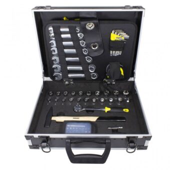 Набор инструментов 91 пр. 1/4'' 3/8'' (6гр) (4.5-19мм), в аллюм. чемодане WMC TOOLS WT-1091 Набор инструментов 91 пр. 1/4'' 3/8'' (6гр) (4.5-19мм), в аллюм. чемодане WMC TOOLS WT-1091