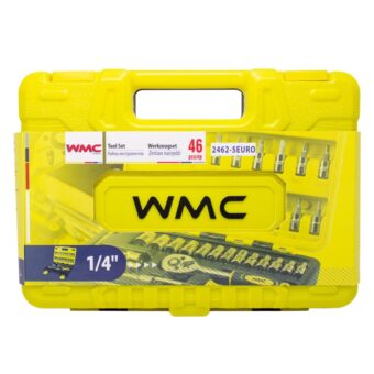 Набор инструмента 46 пр. 1/4'' (6-гран.) (4-14 мм) WMC TOOLS WT-2462-5 EURO Набор инструмента 46 пр. 1/4'' (6-гран.) (4-14 мм) WMC TOOLS WT-2462-5 EURO