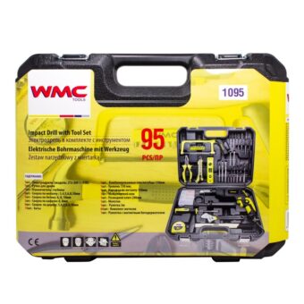 Дрель ударная в наборе 95 ед комплект WMC Tools WT-1095 Дрель ударная в наборе 95 ед комплект WMC Tools WT-1095