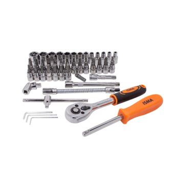 Набор инструмента 46 пр. 1/4'' (6-гран.) (4-14 мм) IS-2462-5 EURO ISMA Набор инструмента 46 пр. 1/4'' (6-гран.) (4-14 мм) IS-2462-5 EURO ISMA