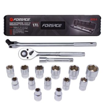 Набор инструментов 17пр1/2"(6гр)(10-27мм) F-4172-5 FORSAGE Набор инструментов 17пр1/2"(6гр)(10-27мм) F-4172-5 FORSAGE
