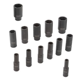 Набор головок ударных глубоких13пр., 1/2'' (10, 12-15, 17, 19, 21, 22, 24, 27, 30, 32мм), на пластиковом держателе F-4137MPB FORSAGE Набор головок ударных глубоких13пр., 1/2'' (10, 12-15, 17, 19, 21, 22, 24, 27, 30, 32мм), на пластиковом держателе F-4137MPB FORSAGE