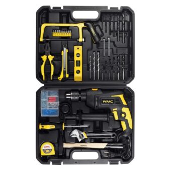 Набор инструментов 96 пр дрель ударная , набор бит , сверла, метизы WT-1096 WMC TOOLS