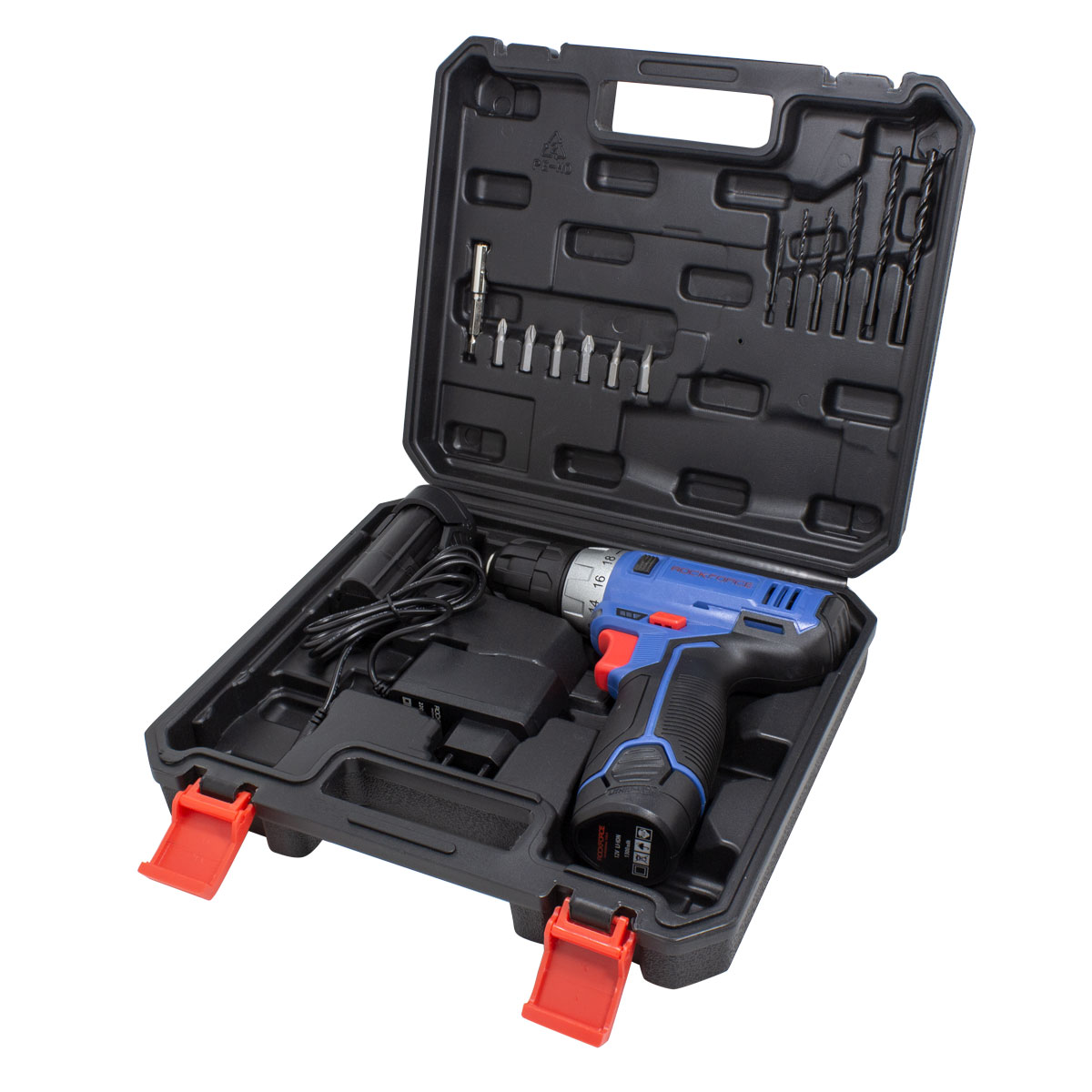Шуруповерт аккумуляторный c набором комплектующих Rock Force RF-BT-CD11-A1 12V Шуруповерт аккумуляторный c набором комплектующих Rock Force RF-BT-CD11-A1 12V