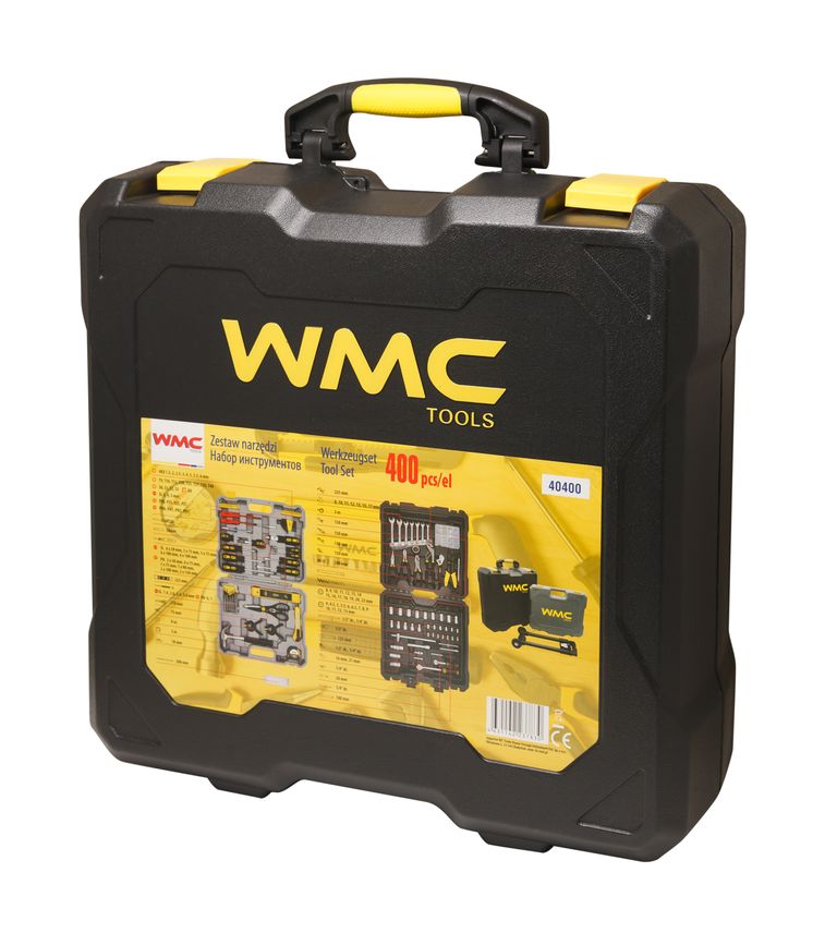 Набор инструментов 400 пр, 1/4'' 1/2'' (6гр.) (4-22мм) дорожный кейс WMC TOOLS 40400 Набор инструментов 400 пр, 1/4'' 1/2'' (6гр.) (4-22мм) дорожный кейс WMC TOOLS 40400