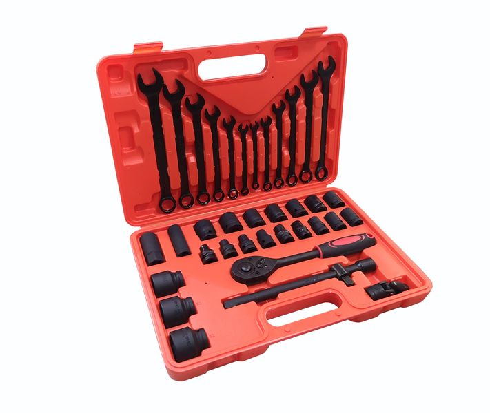Набор инструментов ударных 37 предметов1/2"(6гр.)(8-32мм) WMC TOOLS WT-4037