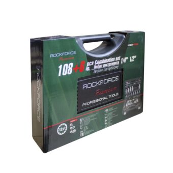 Набор инструментов 108 ед. + 6 ед. 1/4'', 1/2'' (двенадцатигранный) RF-41082-9 Premium ROCKFORCE