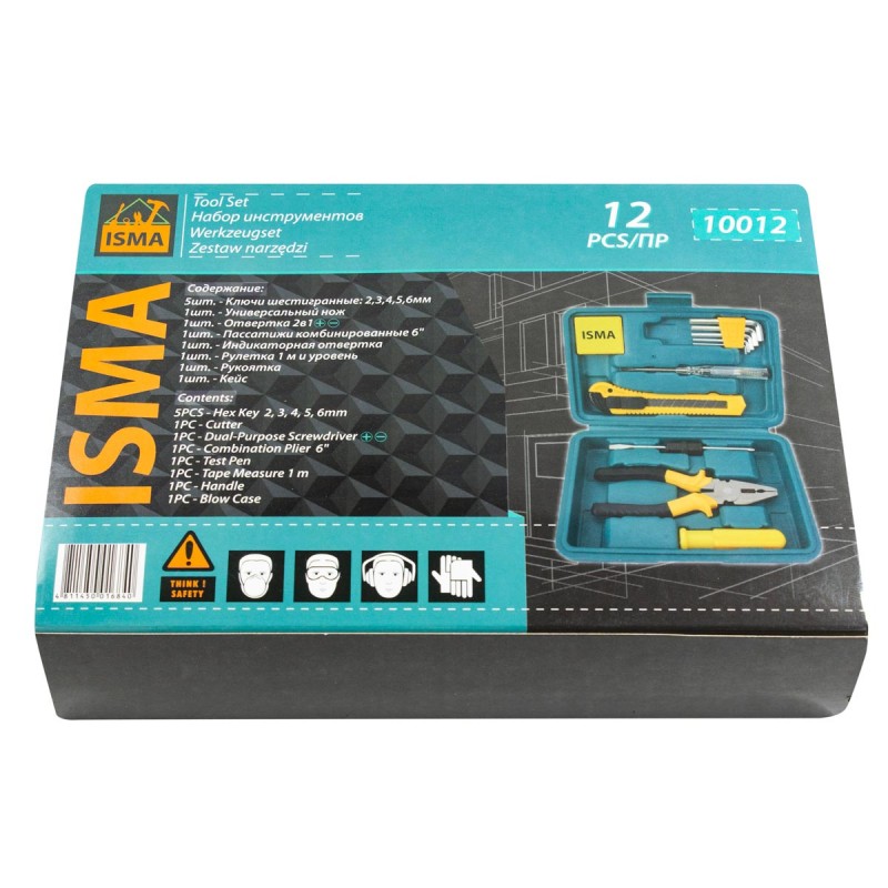 Набор инструментов 12 пр. IS-10012 ISMA Набор инструментов 12 пр. IS-10012 ISMA