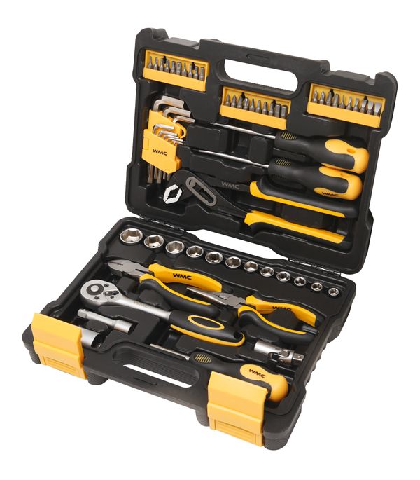 Набор инструментов для дома 61 предмет 3/8" (6-гранные) (8-22 мм) WMC TOOLS WT-3061
