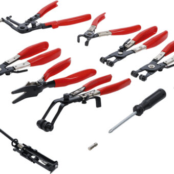 Набор щипцов для снятия и установки хомутов и шлангов 9 предметов, в кейсе ROCKFORCE RF-909G3 Набор щипцов для снятия и установки хомутов и шлангов 9 предметов, в кейсе ROCKFORCE RF-909G3