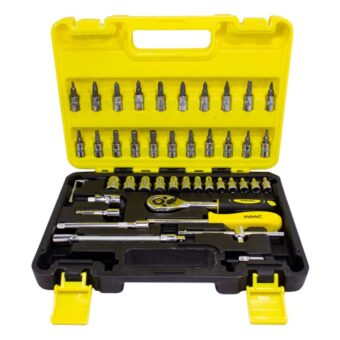Набор инструмента 46 пр. 1/4'' (6-гран.) (4-14 мм) WMC TOOLS WT-2462-5 EURO Набор инструмента 46 пр. 1/4'' (6-гран.) (4-14 мм) WMC TOOLS WT-2462-5 EURO