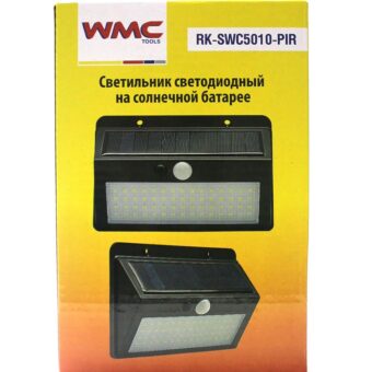 Светильник светодиодный на солнечной батарее с датчиком движения WT-RK-SWC5010-PIR WMC TOOLS Светильник светодиодный на солнечной батарее с датчиком движения WT-RK-SWC5010-PIR WMC TOOLS