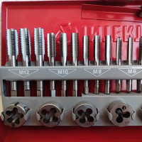 Набор метчиков и плашек 32 ед INTERTOOL SD-8032